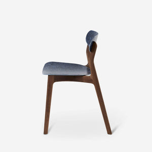 Ubu Chair walnoot hout denim jeans