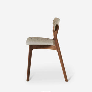 Ubu Chair walnoot hout vlasvezels