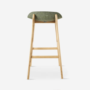 Unsual Barstool eiken hout barstoel oude legerkledij