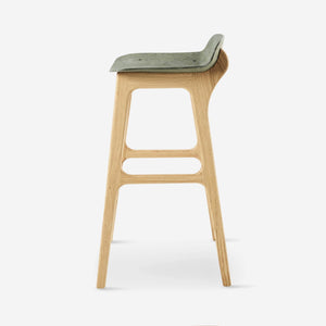 Unsual Barstool eiken hout barstoel oude legerkledij