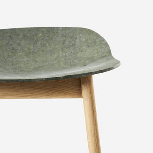 Unsual Barstool eiken hout barstoel oude legerkledij