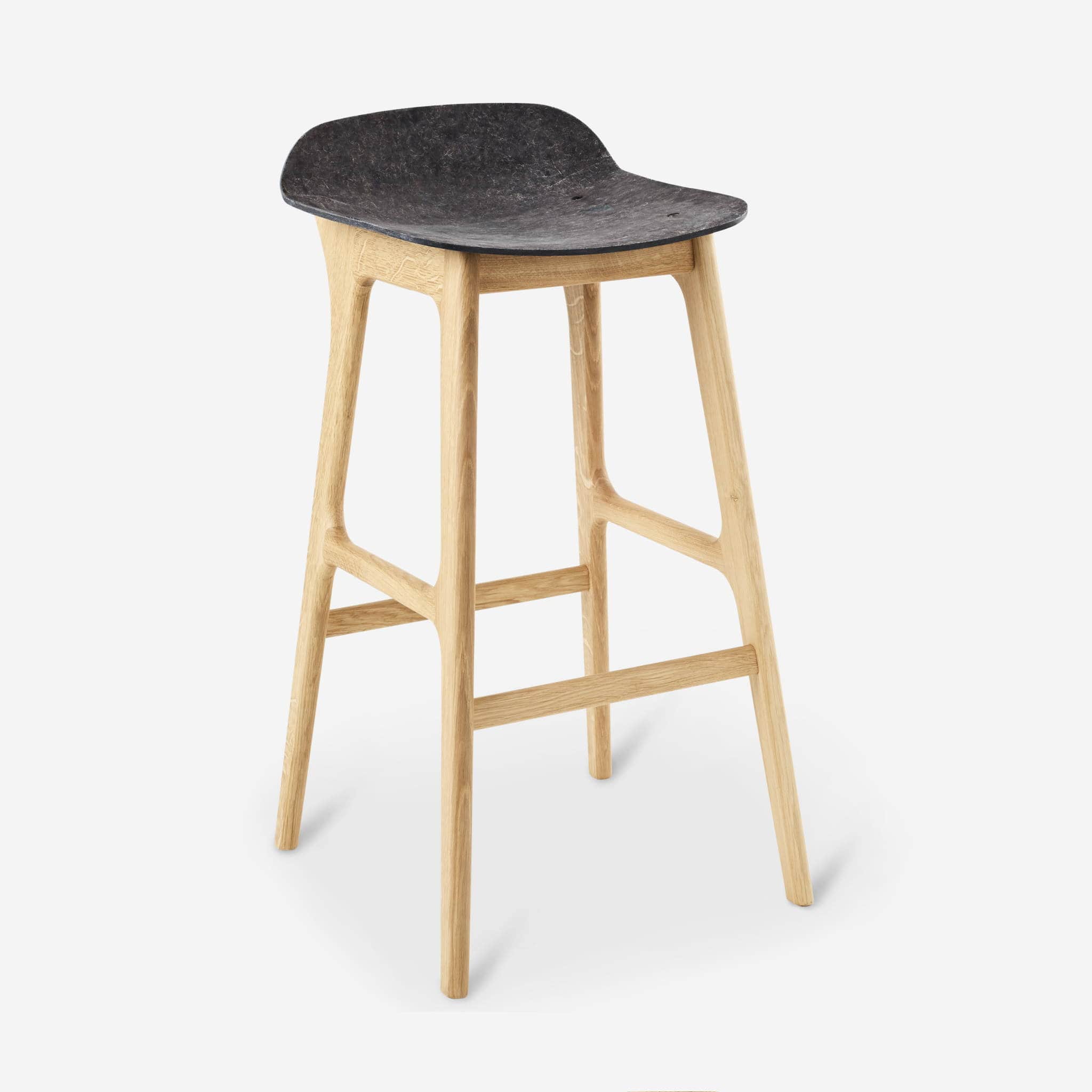 Inklapbare barstoel met rugleuning, draagbare lange ontbijt keuken barkruk stoel, teller hoogte hoge stoel met voetsteun, voor outdoor winkel cafe