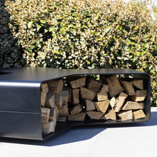 Afbeelding in Gallery-weergave laden, Ozzie Tope zwarte tuinbank hout opbergen