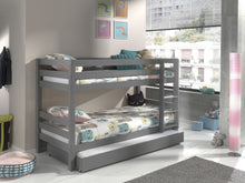 Afbeelding in Gallery-weergave laden, Vipack Pino Stapelbed grijs hoogte 140 cm met extra bedlade