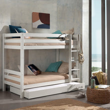 Afbeelding in Gallery-weergave laden, Vipack Pino Stapelbed wit hoogte 140 cm met extra bedlade