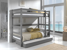 Afbeelding in Gallery-weergave laden, Vipack Pino Stapelbed grijs hoogte 180 cm met extra bedlade