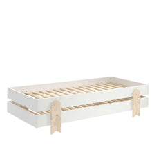 Afbeelding in Gallery-weergave laden, Vipack Modulo stapelbaar bed - 2 stuks - wit - arrow