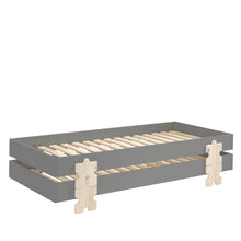 Afbeelding in Gallery-weergave laden, Vipack Modulo stapelbaar bed - 2 stuks - grijs - puzzel