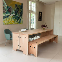 Afbeelding in Gallery-weergave laden, Forestry Refined Tafel unieke houten familietafel voor 8 personen