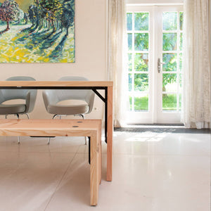 Forestry Refined Tafel unieke houten tafel voor 6 personen