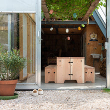 Afbeelding in Gallery-weergave laden, Forestry Refined Tafel unieke houten buitentafel voor 6 personen