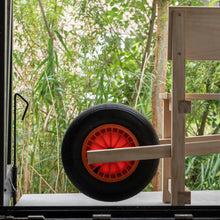 Afbeelding in Gallery-weergave laden, Wheelbench tuinbank met kruiwagenwiel