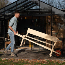 Afbeelding in Gallery-weergave laden, Mobiele Wheelbench tuinbank