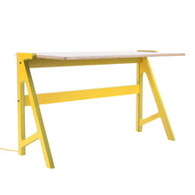 Afbeelding in Gallery-weergave laden, rform Volt bureau gele poten wit blad