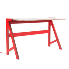 Afbeelding in Gallery-weergave laden, rform Volt bureau vulcano red legs whtie top